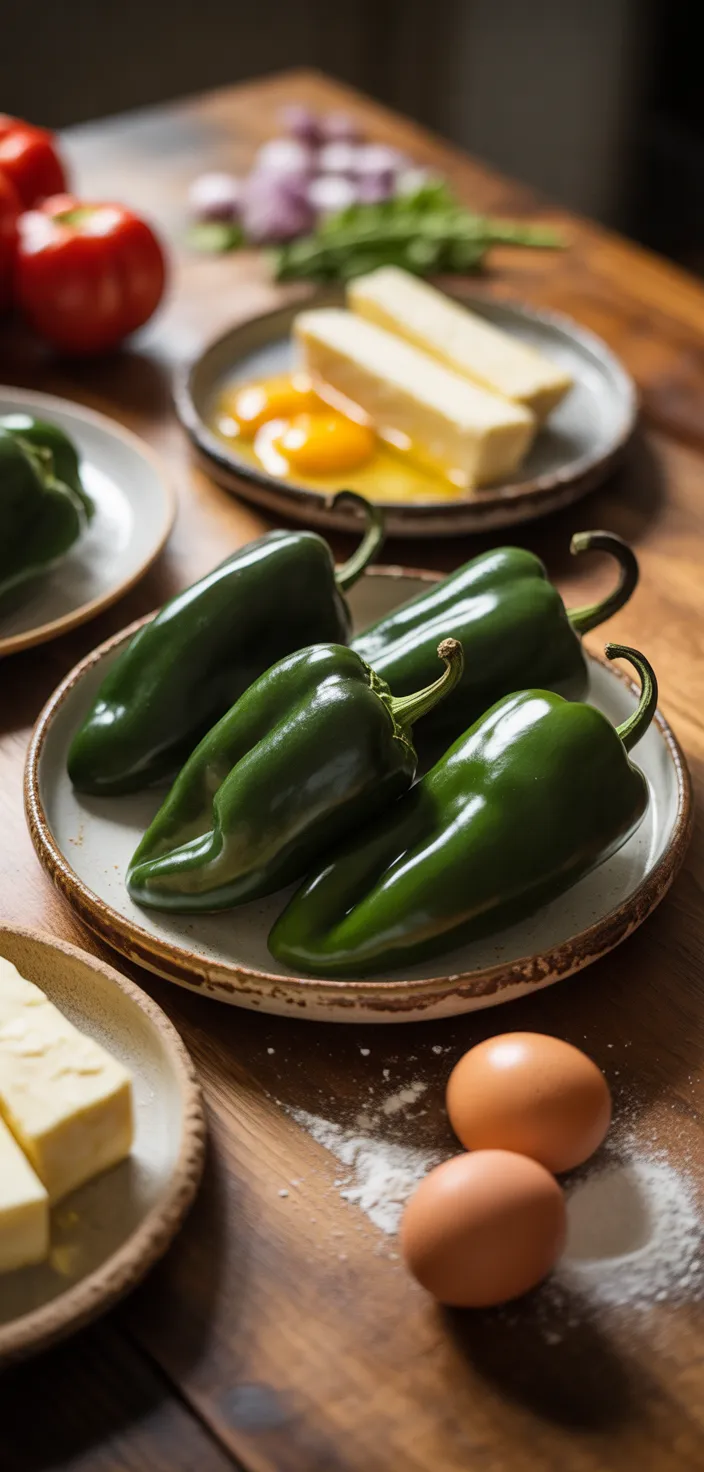 Ingredients photo for Easy Mexican Chile Rellenos Recipe