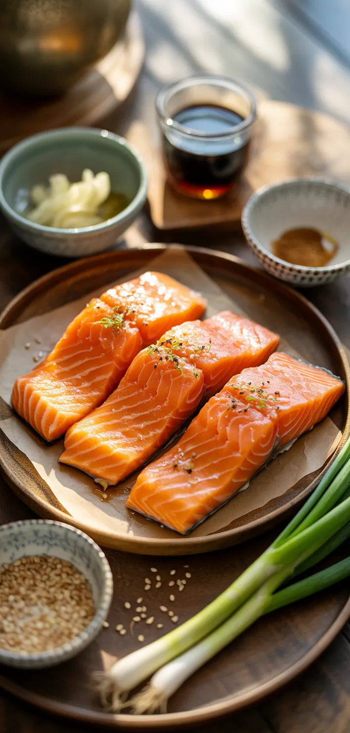Ingredients photo for Honey Soy Sauce Glazed Salmon Recipe