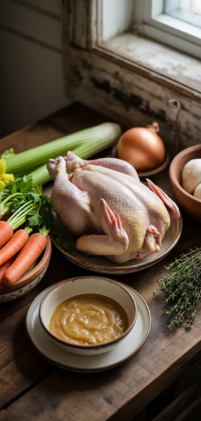 Ingredients photo for Old Fashioned Chicken And Dumplings Recipe