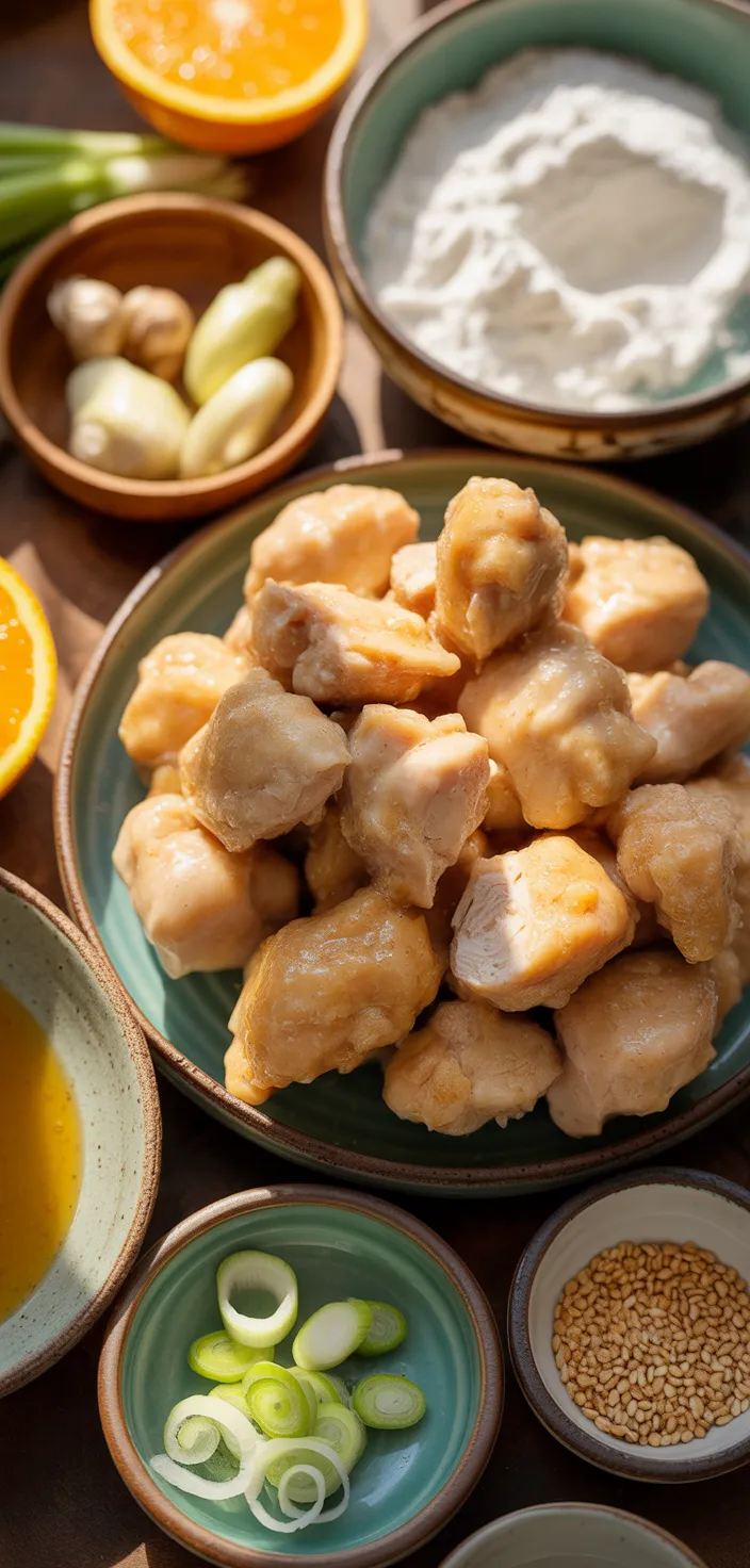 Ingredients photo for Orange Chicken Recipe {Panda Express Copycat}