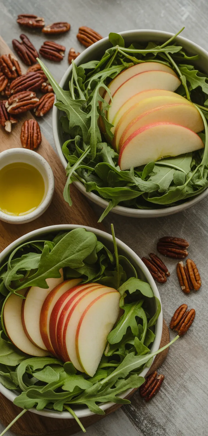 Ingredients photo for Simple Apple Arugula Salad Recipe