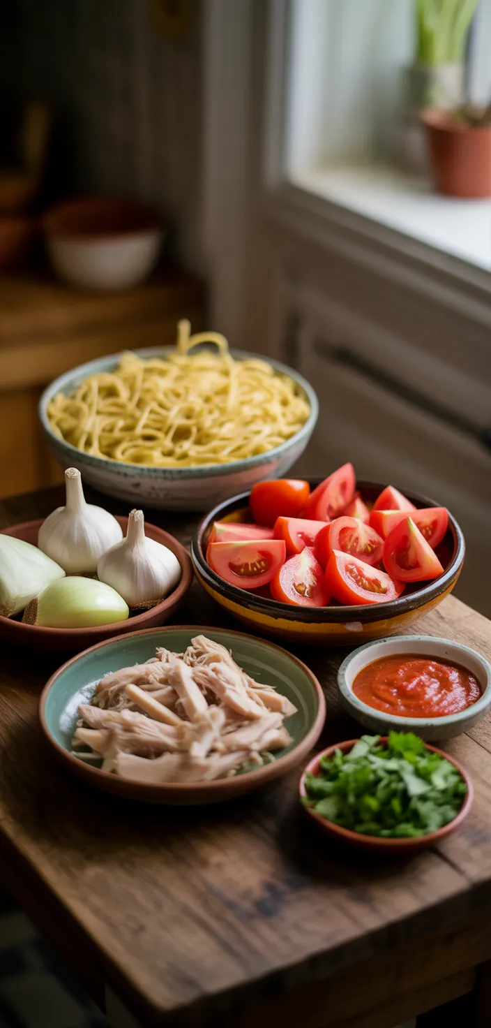 Ingredients photo for Sopa De Fideo (Mexican Fideo Soup) Recipe