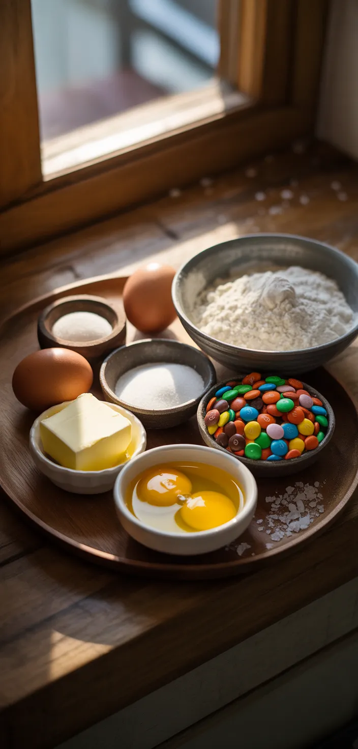 Ingredients photo for The BEST M&M Cookies Recipe