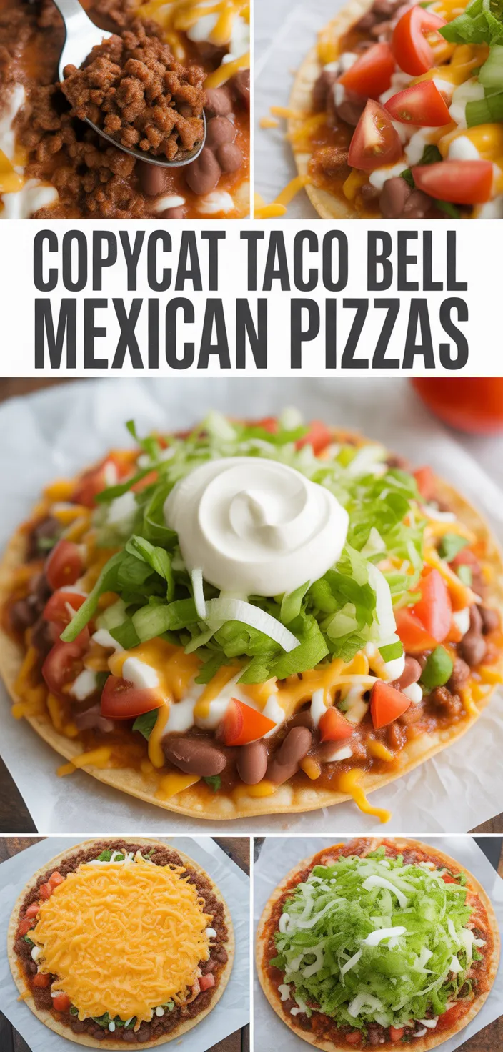 A photo of Copycat Taco Bell Mexican Pizzas Recipe