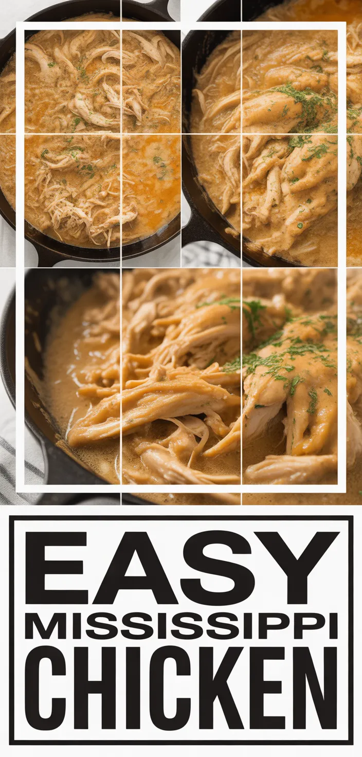 A photo of Easy Mississippi Chicken Recipe