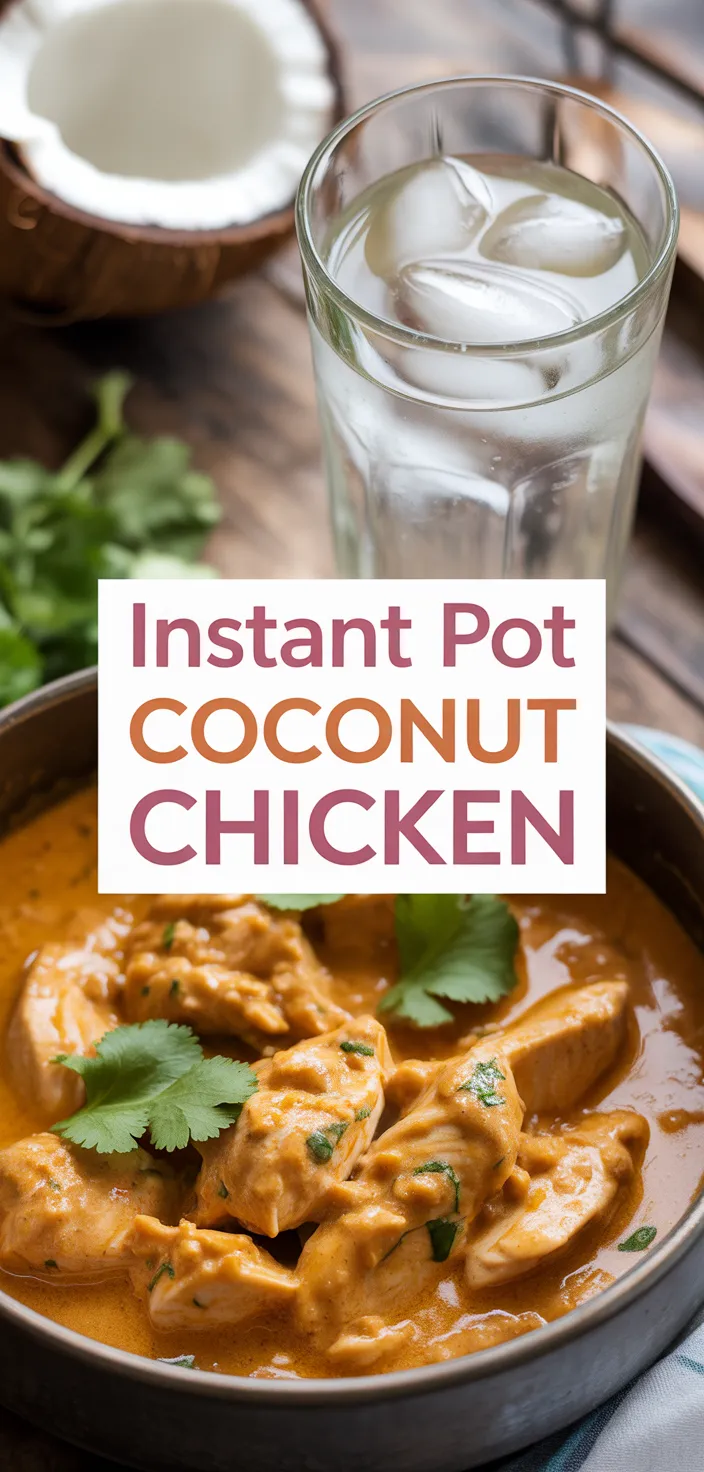 A photo of Easy Instant Pot Coconut Chicken Curry Recipe