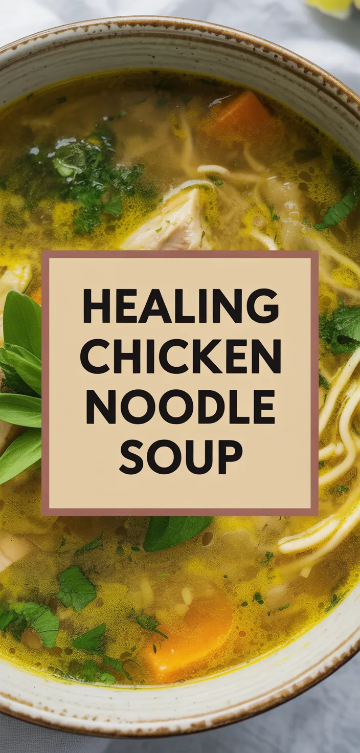 A photo of Healing Chicken Noodle Soup Recipe