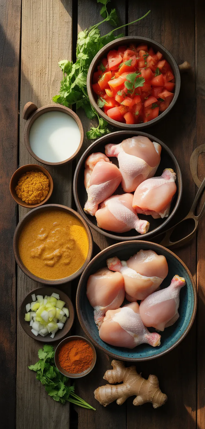 Ingredients photo for Easy Instant Pot Coconut Chicken Curry Recipe
