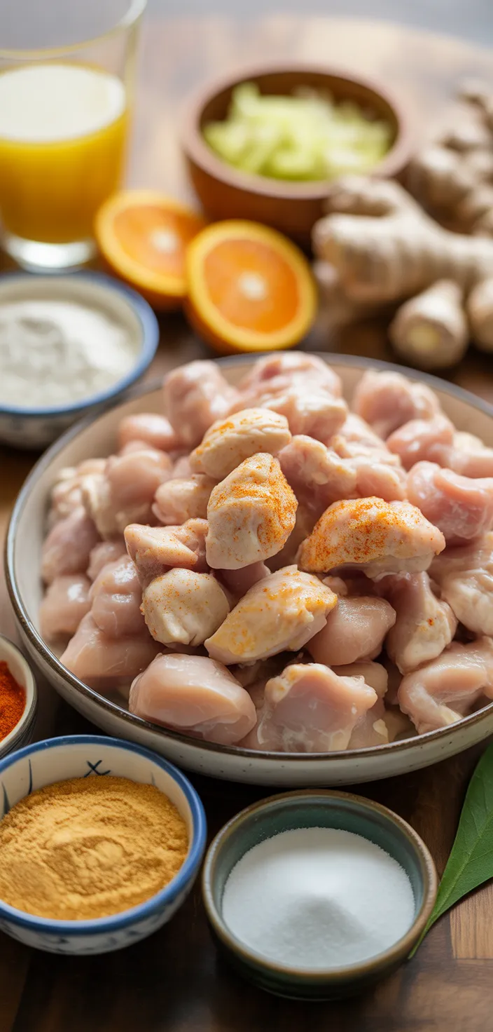 Ingredients photo for Panda Express Orange Chicken (Copycat) Recipe