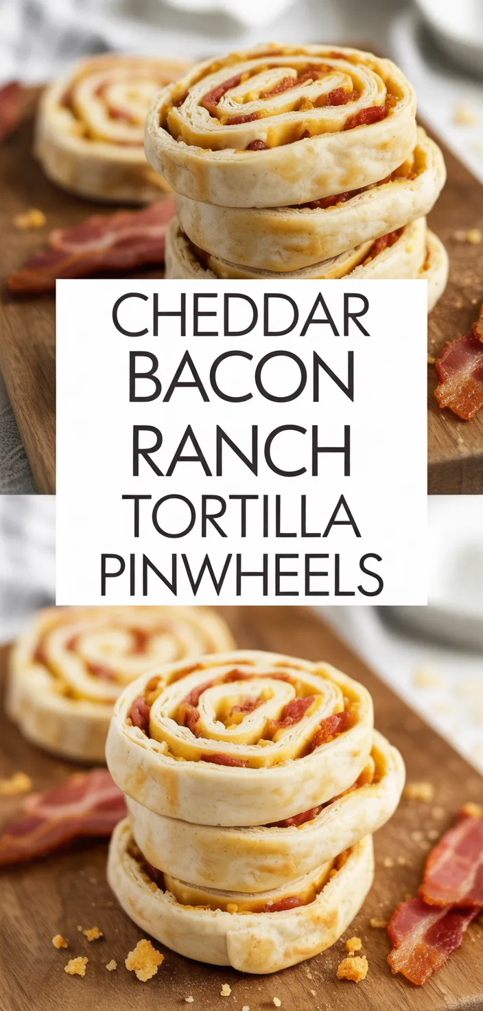 A photo of Cheddar Bacon Ranch Tortilla Pinwheels Recipe