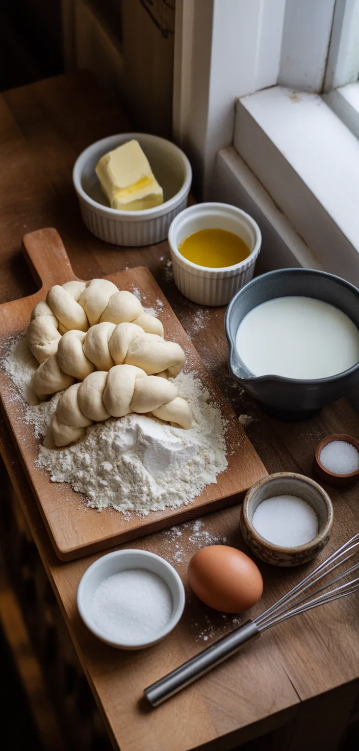 Ingredients photo for Homemade Crescent Rolls Recipe