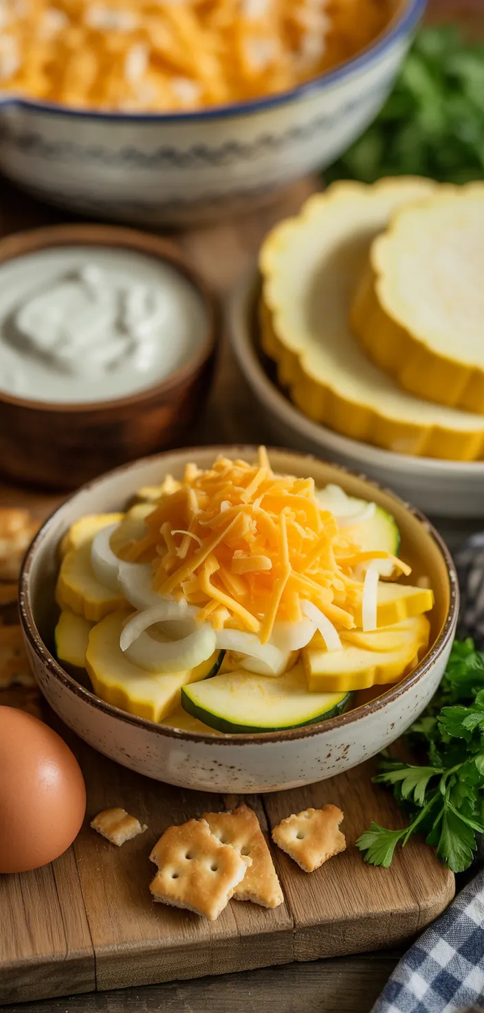 Ingredients photo for Southern Squash Casserole Recipe