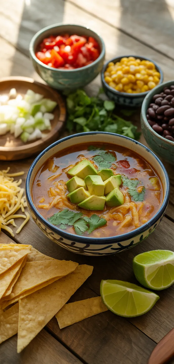 Ingredients photo for Authentic Mexican Chicken Tortilla Soup Recipe (Easy!)