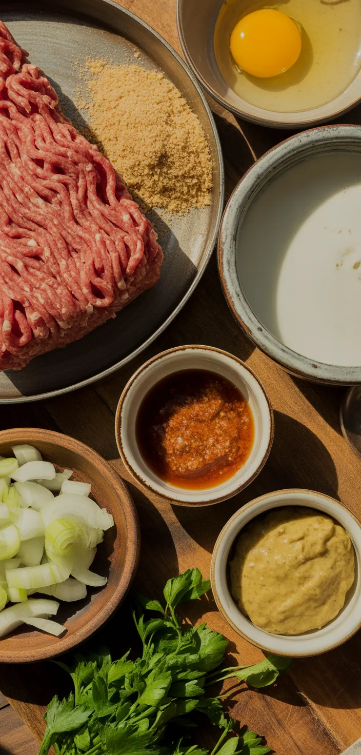 Ingredients photo for Best Homemade Meatloaf Recipe