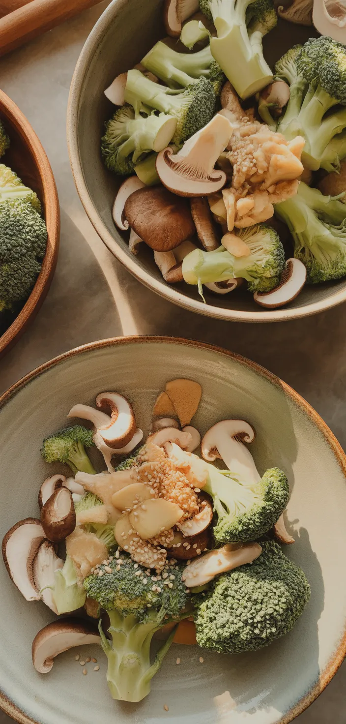 Ingredients photo for Broccoli And Mushroom Stir Recipe