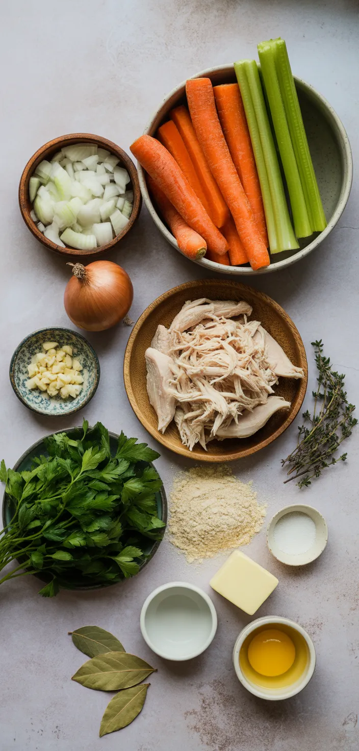 Ingredients photo for Chicken Dumpling Soup Recipe