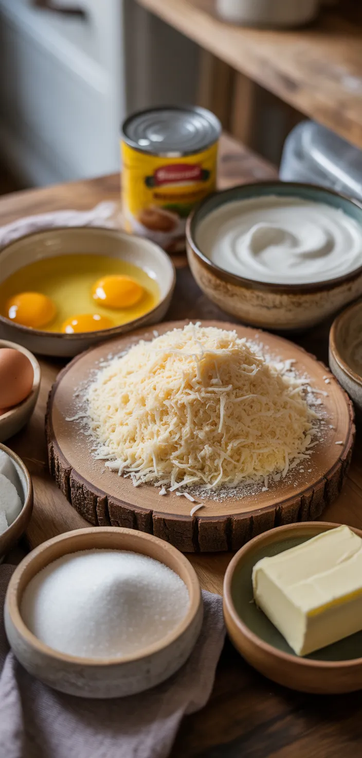 Ingredients photo for Coconut Custard Cake Recipe