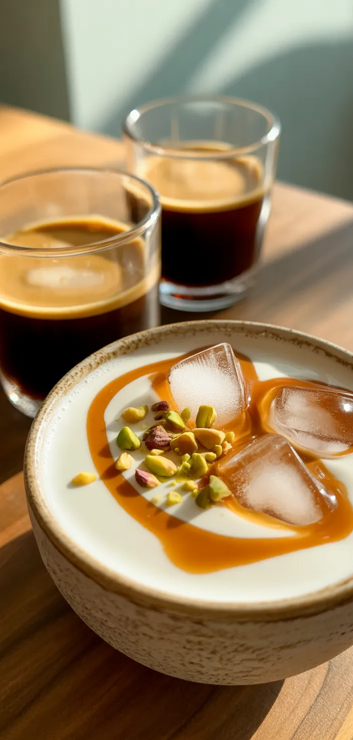 Ingredients photo for Iced Pistachio Latte (A Fancy Starbucks Copycat) Recipe