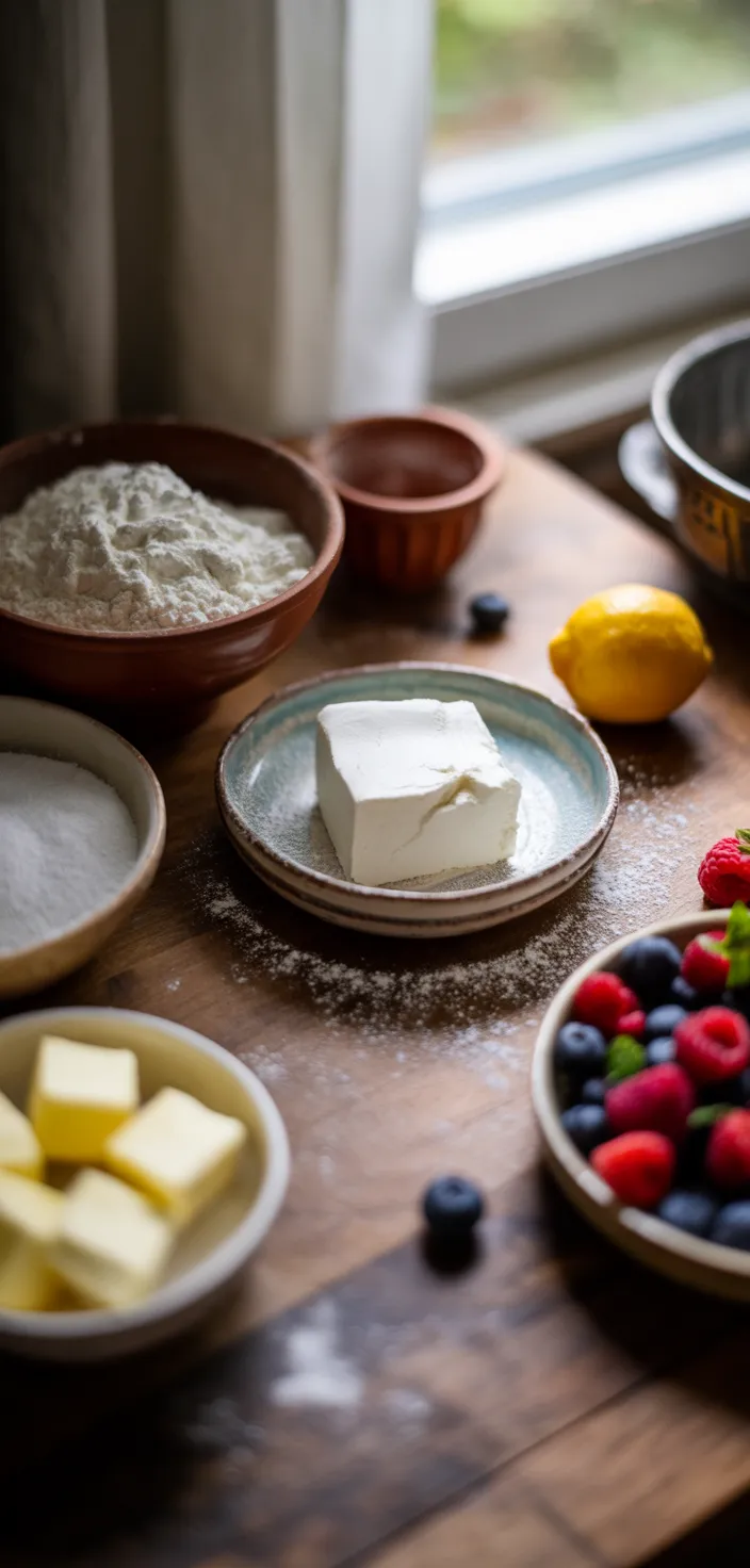 Ingredients photo for Ricotta And Berry Tart Recipe