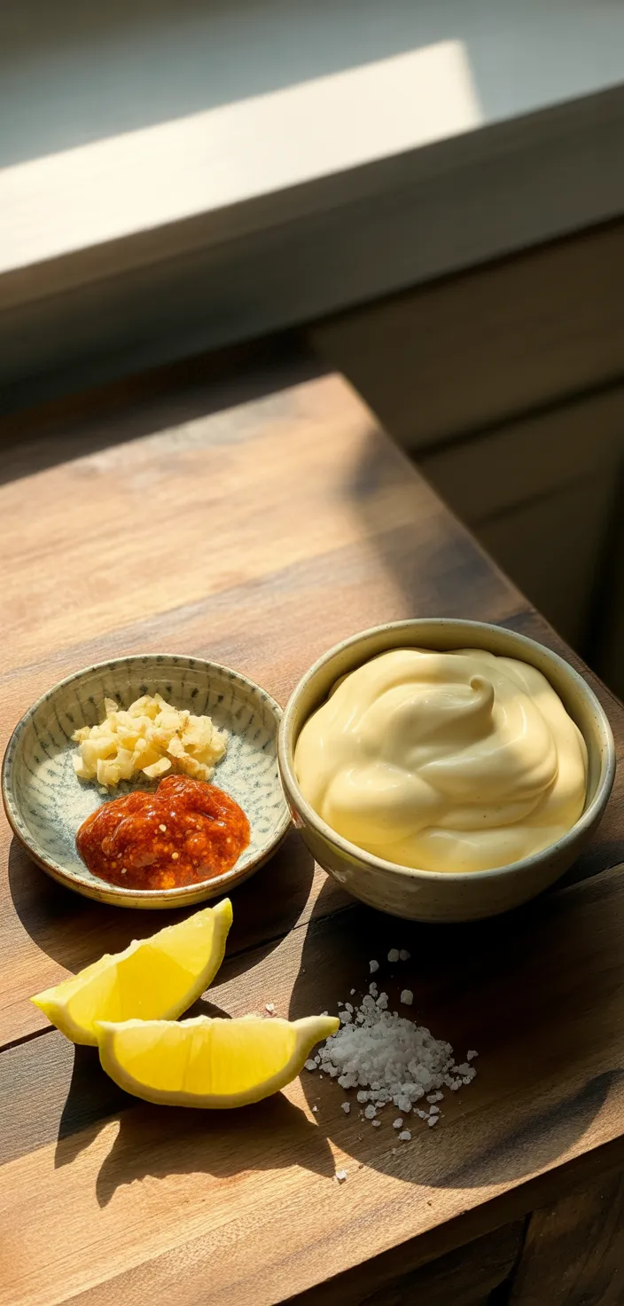 Ingredients photo for Spicy Aioli Recipe