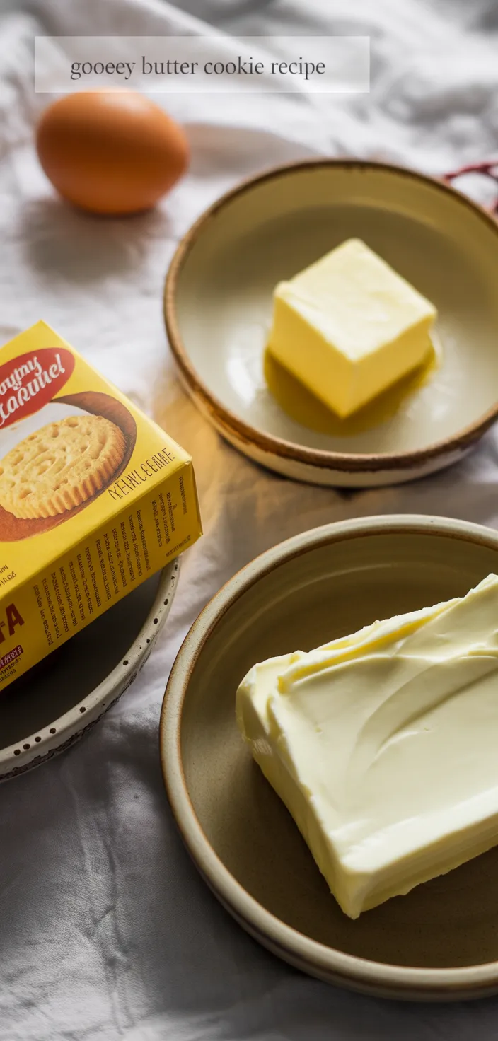 Ingredients photo for Gooey Butter Cookie Recipe