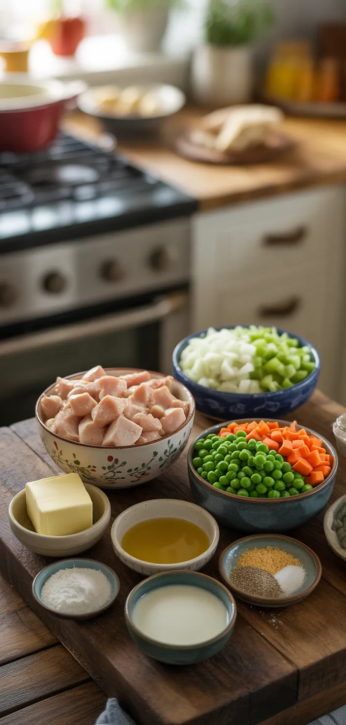 Ingredients photo for Paula Deen Chicken Pot Pie Recipe