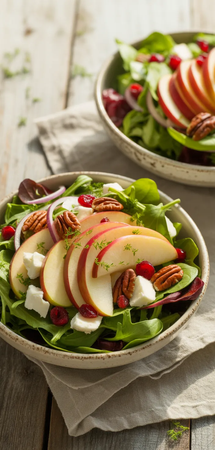 Ingredients photo for Autumn Harvest Honeycrisp Apple And Feta Salad Recipe