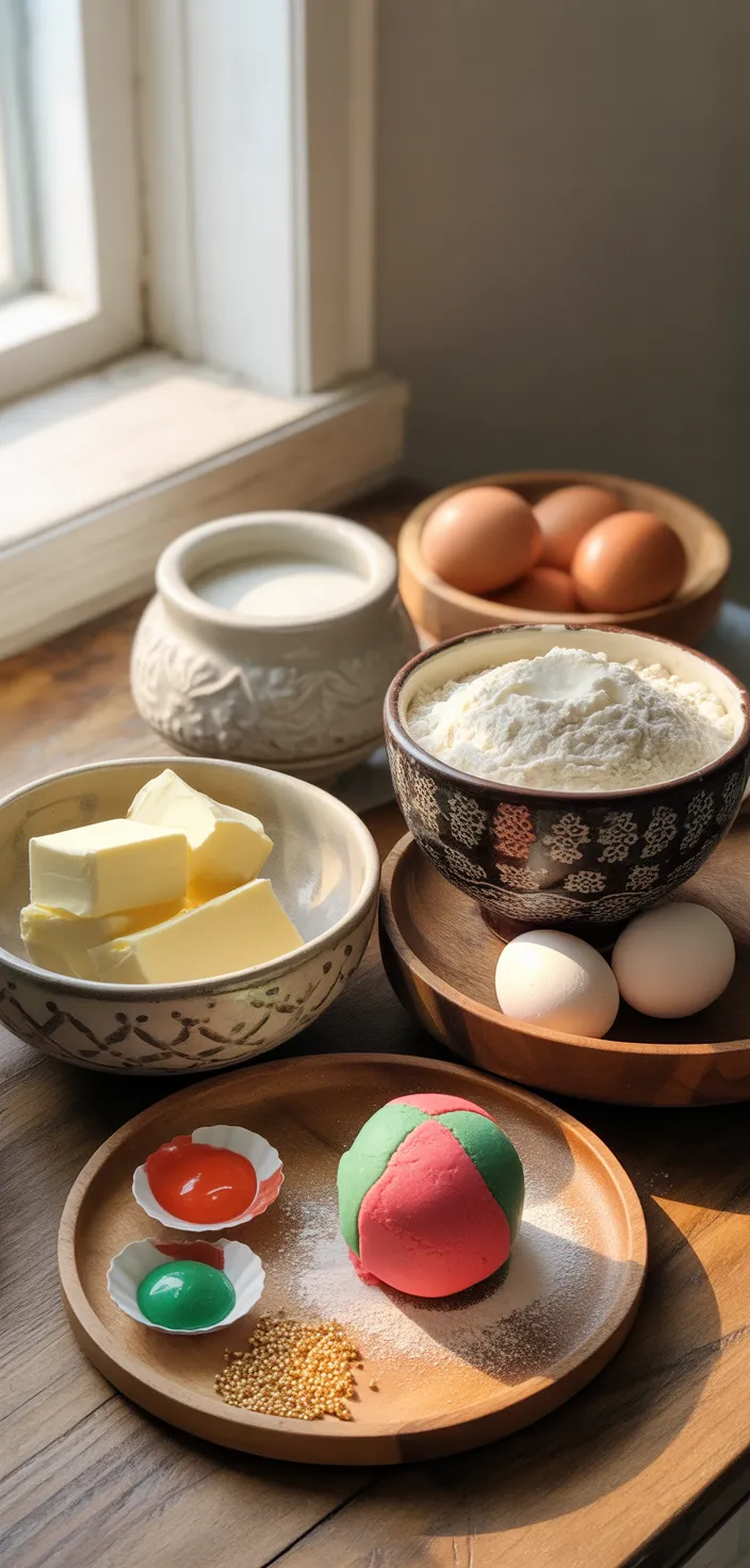 Ingredients photo for Christmas Present Cupcakes Recipe