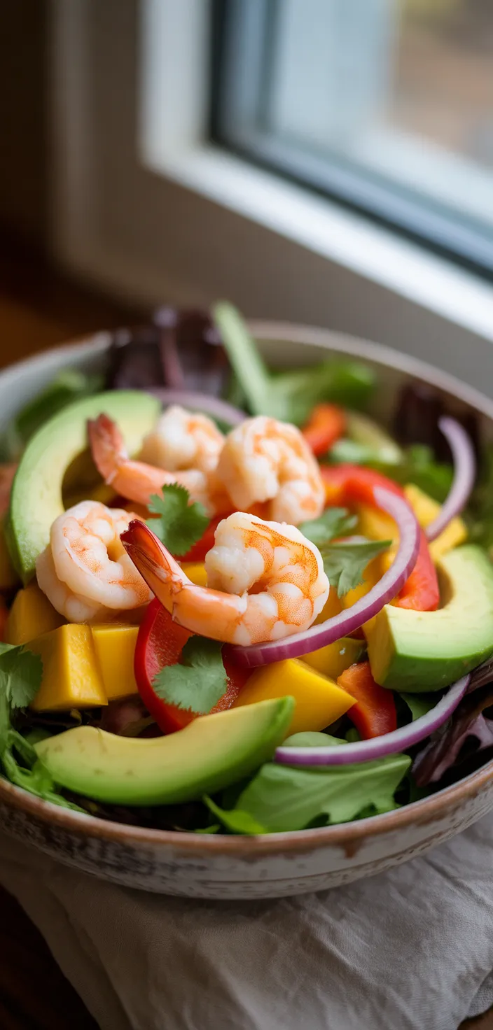 Ingredients photo for Mango Avocado Shrimp Salad Recipe