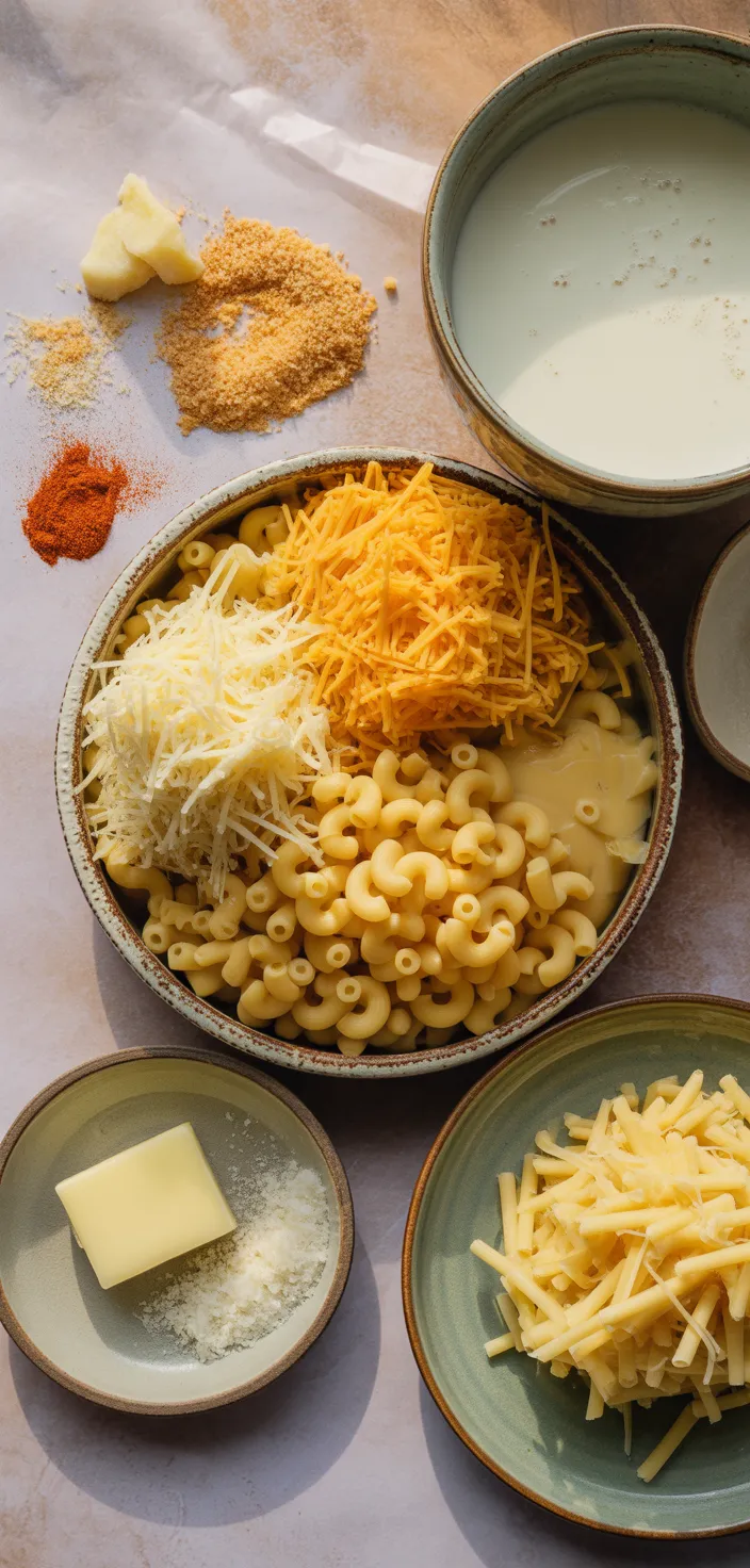 Ingredients photo for Smoked Mac And Cheese Recipe