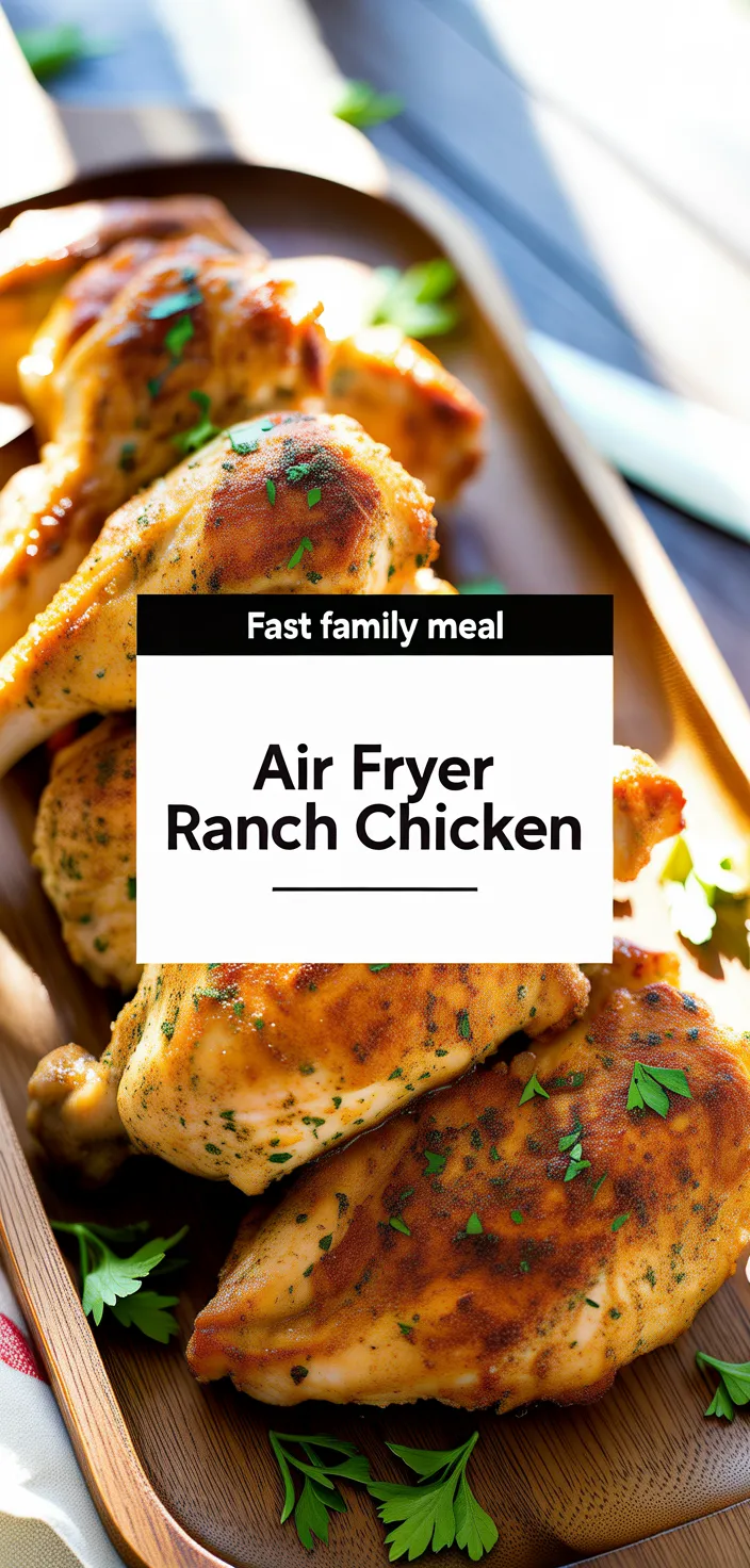 A photo of Air Fryer Ranch Chicken Recipe